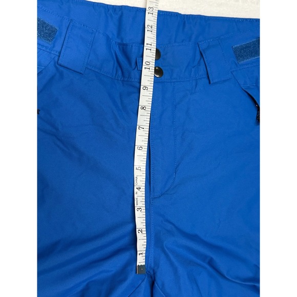 Columbia Snowboard Pants Omni-Tech Men's Small Blue Snap Zip Ski Winter Sports - Picture 9 of 10